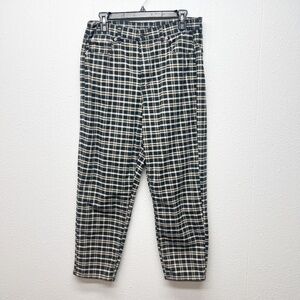 American Eagle Dark Academia Indie Chic Boho Twee Plaid Ankle Pants Womens Sz 14